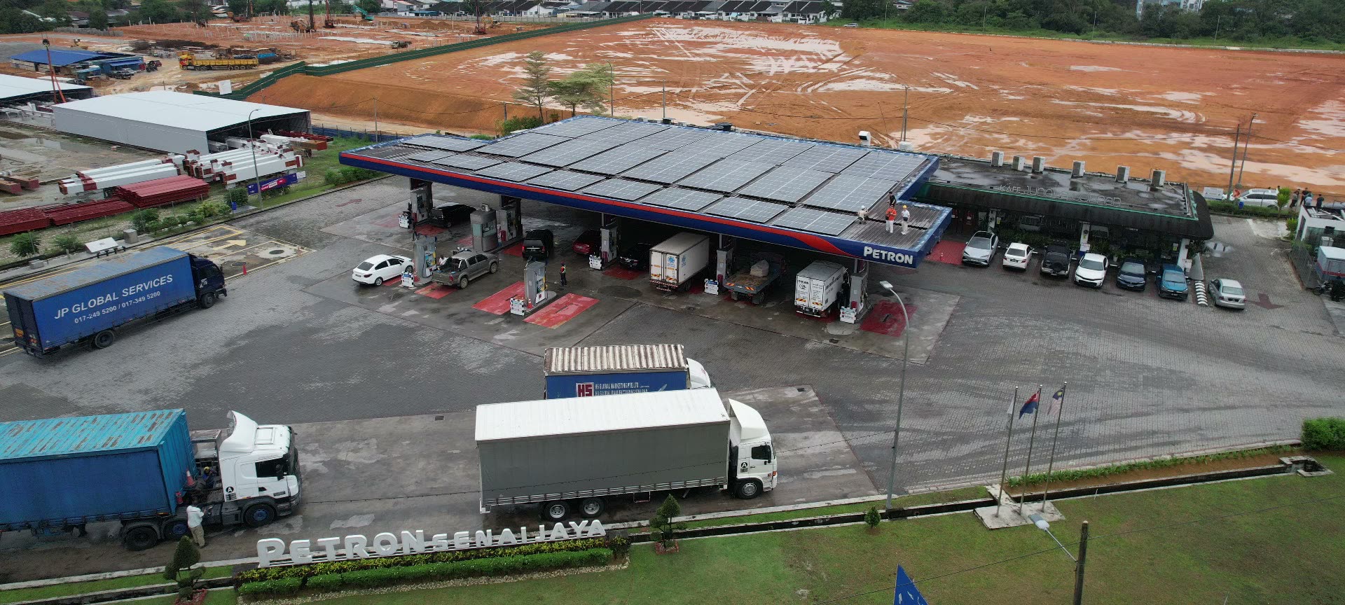 Petron Petrol Station solar installation